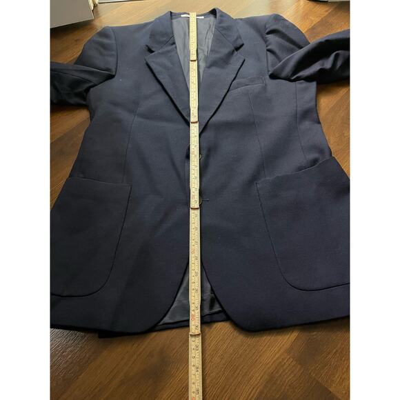 Yves Saint Laurent YSL Wool Blazer Sportcoat Professional Career Navy Fits M/L - Picture 9 of 9